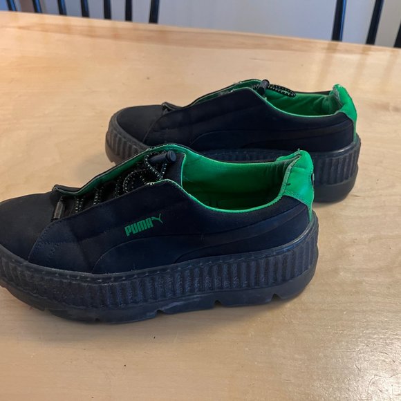 FENTY X Puma Cleated Creepers - Green / Black - Picture 2 of 5